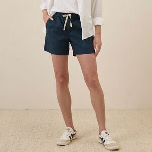 Pact Organic Cotton Daily Twill Shorts in French Navy